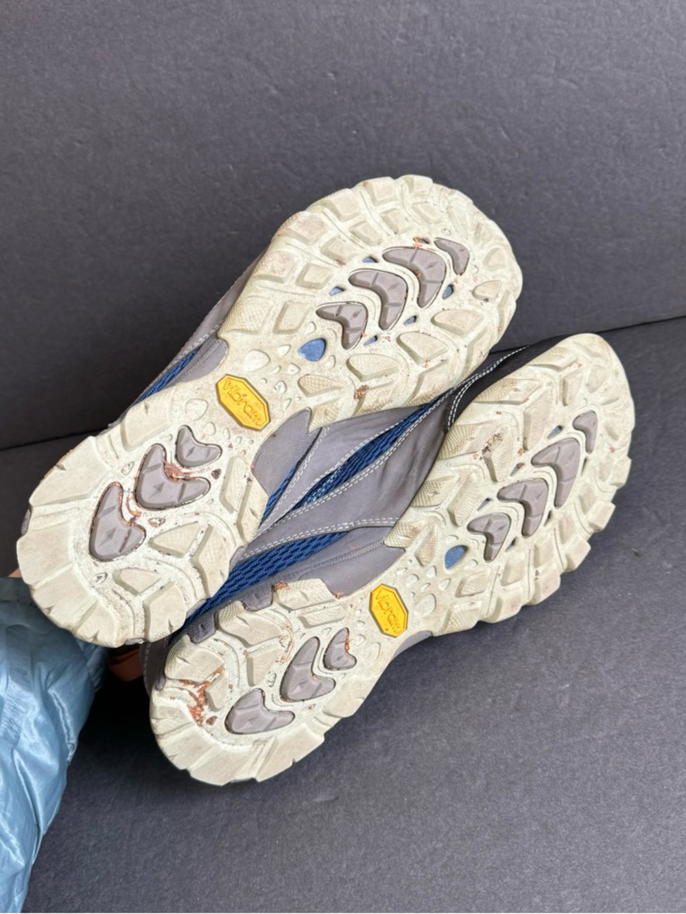 Ahnu‎ Sugarpine Hiking Shoes Waterproof Sneakers Vibram Blue Womens 8.5 - Picture 8 of 10